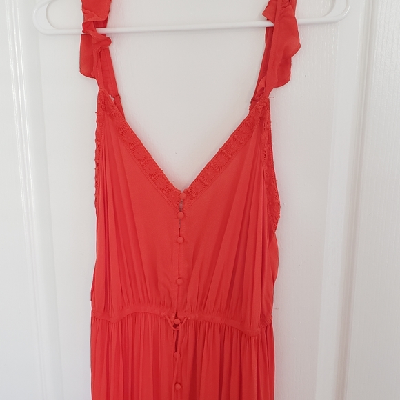 Forever 21 orange 🍊 maxi dress - Picture 3 of 5